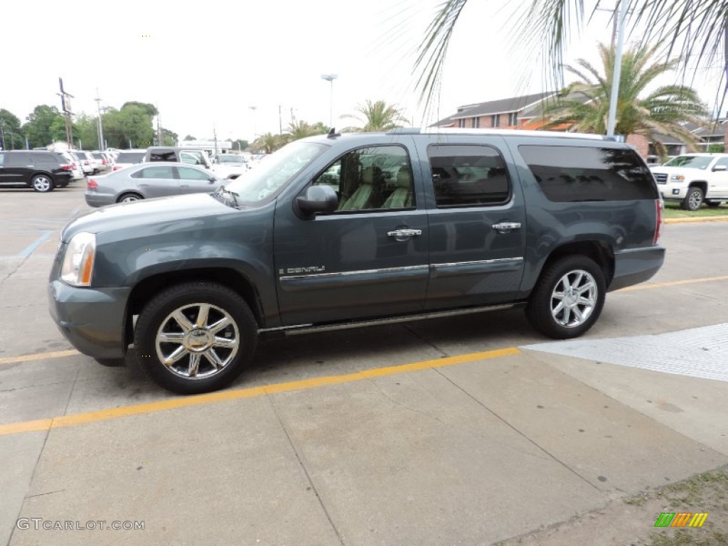 2007 Yukon XL Denali AWD - Stealth Gray Metallic / Cocoa/Light Cashmere photo #5