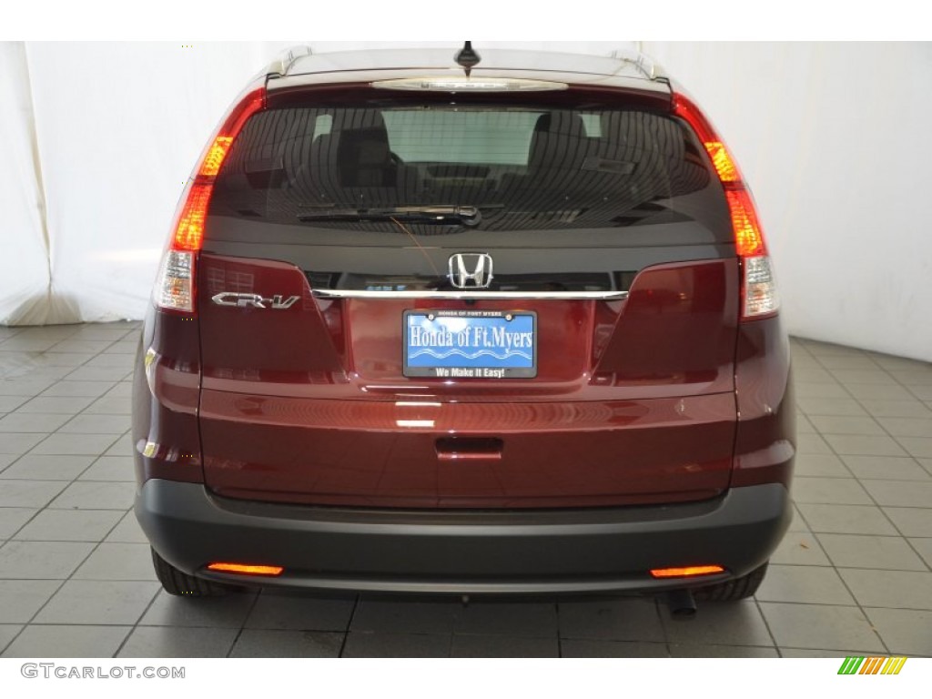 2014 CR-V EX-L - Basque Red Pearl II / Gray photo #6
