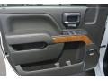 Jet Black 2015 Chevrolet Silverado 3500HD LTZ Crew Cab Dual Rear Wheel 4x4 Door Panel