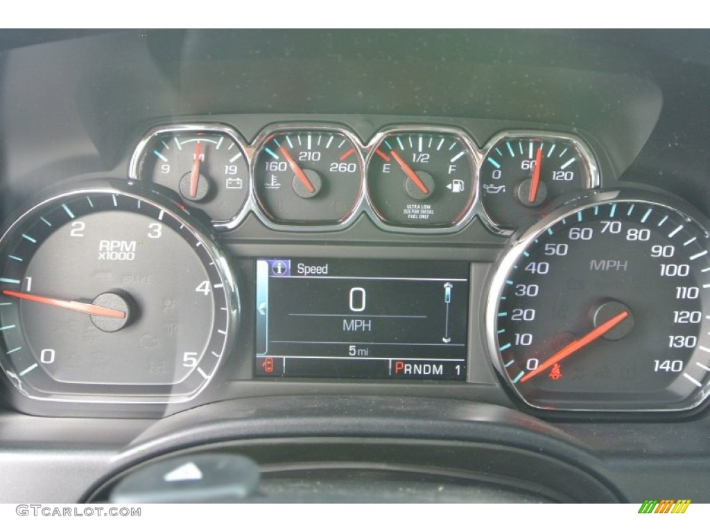 2015 Chevrolet Silverado 3500HD LTZ Crew Cab Dual Rear Wheel 4x4 Gauges Photo #93130761