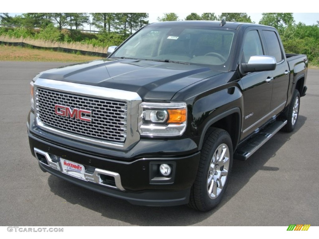 2014 Sierra 1500 Denali Crew Cab 4x4 - Onyx Black / Cocoa/Dune photo #2