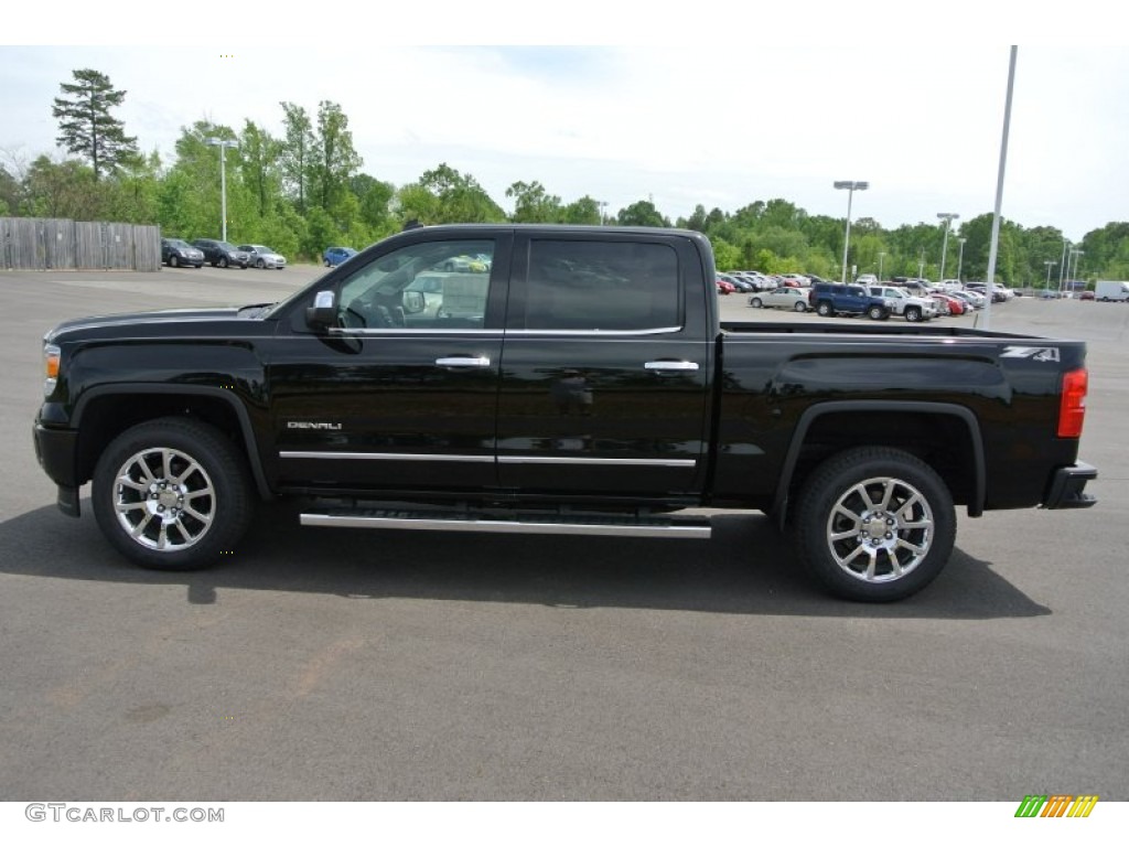 2014 Sierra 1500 Denali Crew Cab 4x4 - Onyx Black / Cocoa/Dune photo #3