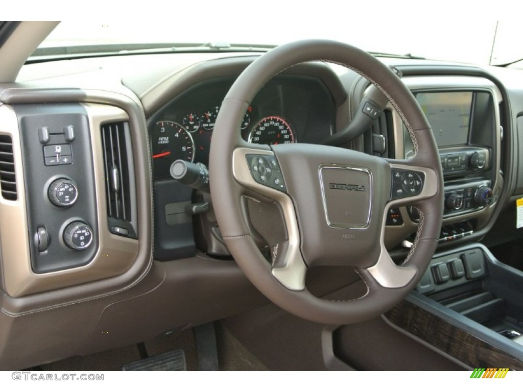 2014 Sierra 1500 Denali Crew Cab 4x4 - Onyx Black / Cocoa/Dune photo #24