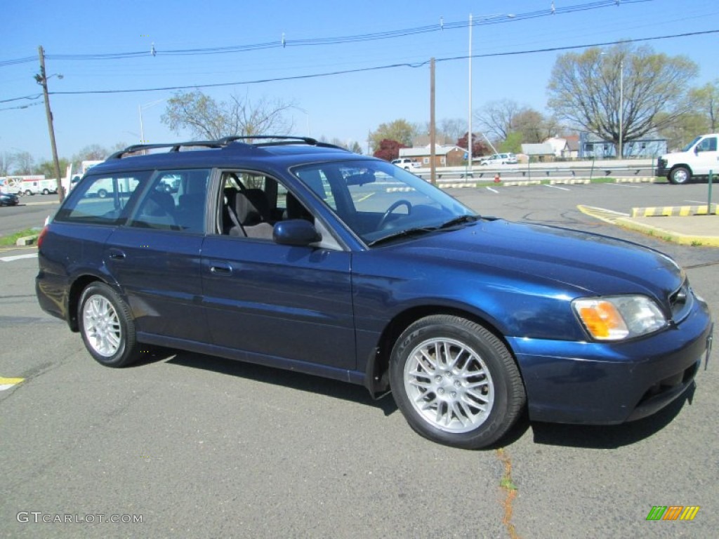 2003 Legacy L Wagon - Mystic Blue Pearl / Gray photo #10