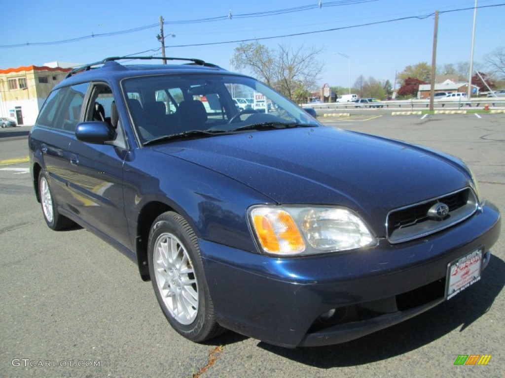 2003 Legacy L Wagon - Mystic Blue Pearl / Gray photo #11