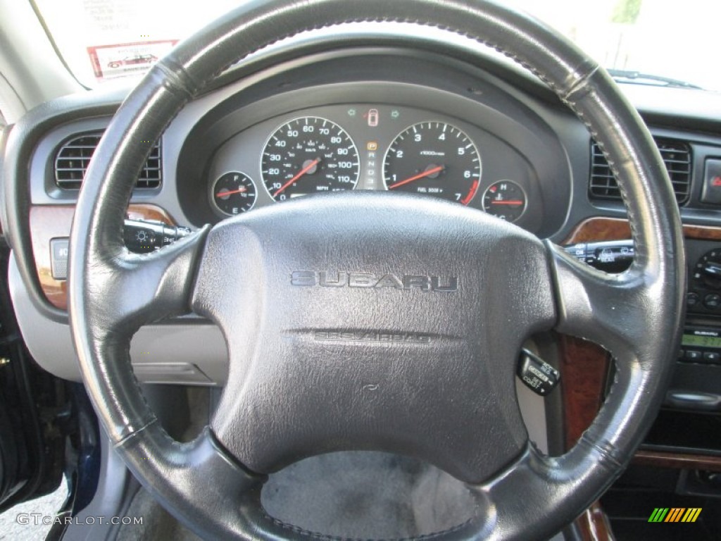 2003 Legacy L Wagon - Mystic Blue Pearl / Gray photo #23