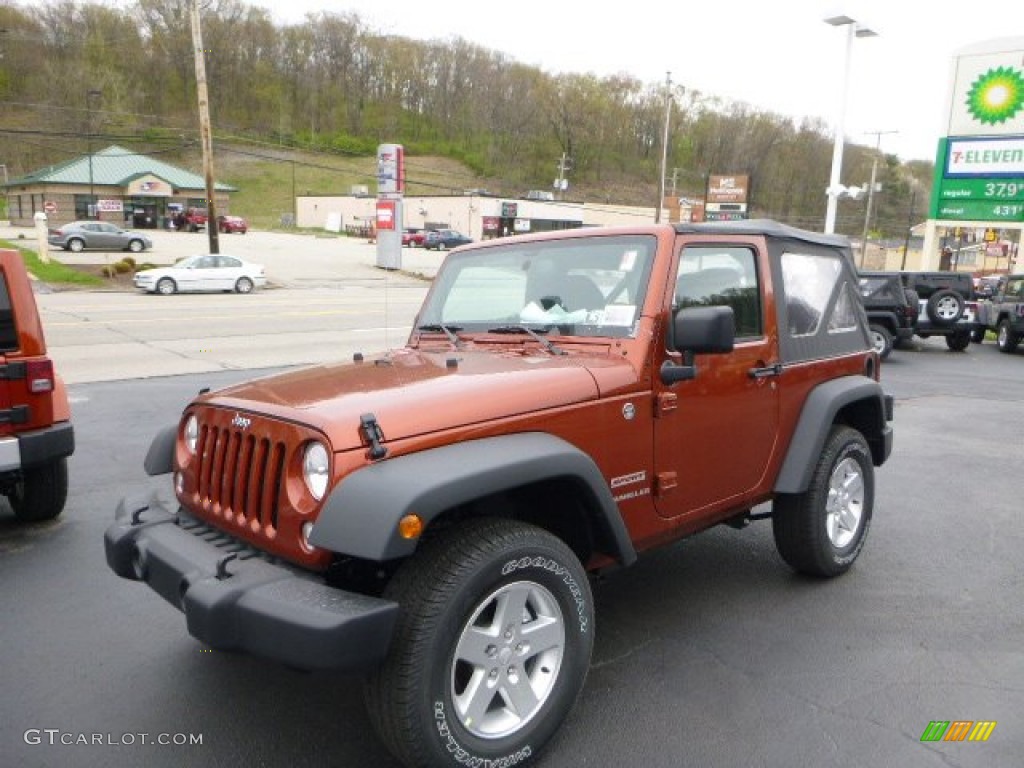 2014 Wrangler Sport 4x4 - Copperhead / Black photo #1