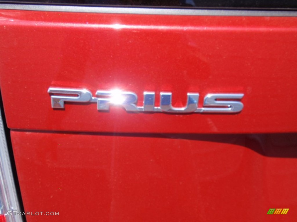 2014 Prius Two Hybrid - Barcelona Red Metallic / Bisque photo #15
