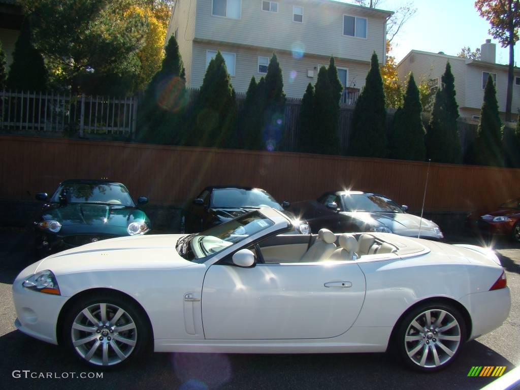 2007 XK XK8 Convertible - White Onyx / Ivory/Slate photo #2