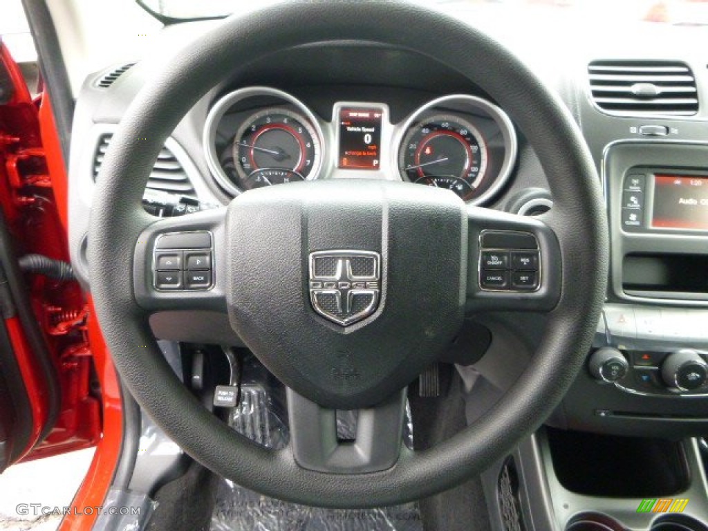 2014 Dodge Journey SE AWD Black Steering Wheel Photo #93133473