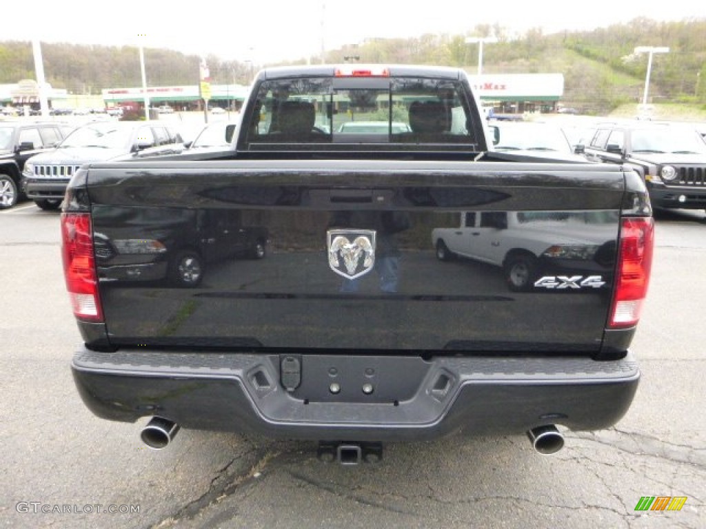 2014 1500 Express Regular Cab 4x4 - Black / Black/Diesel Gray photo #4