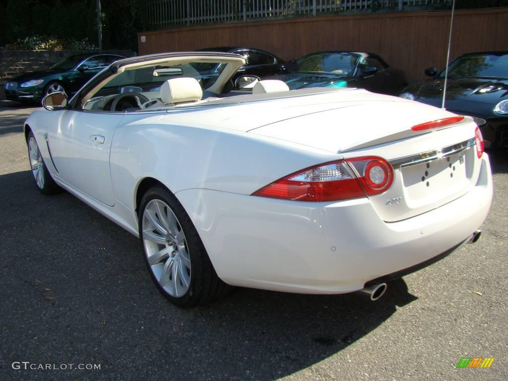 2007 XK XK8 Convertible - White Onyx / Ivory/Slate photo #3