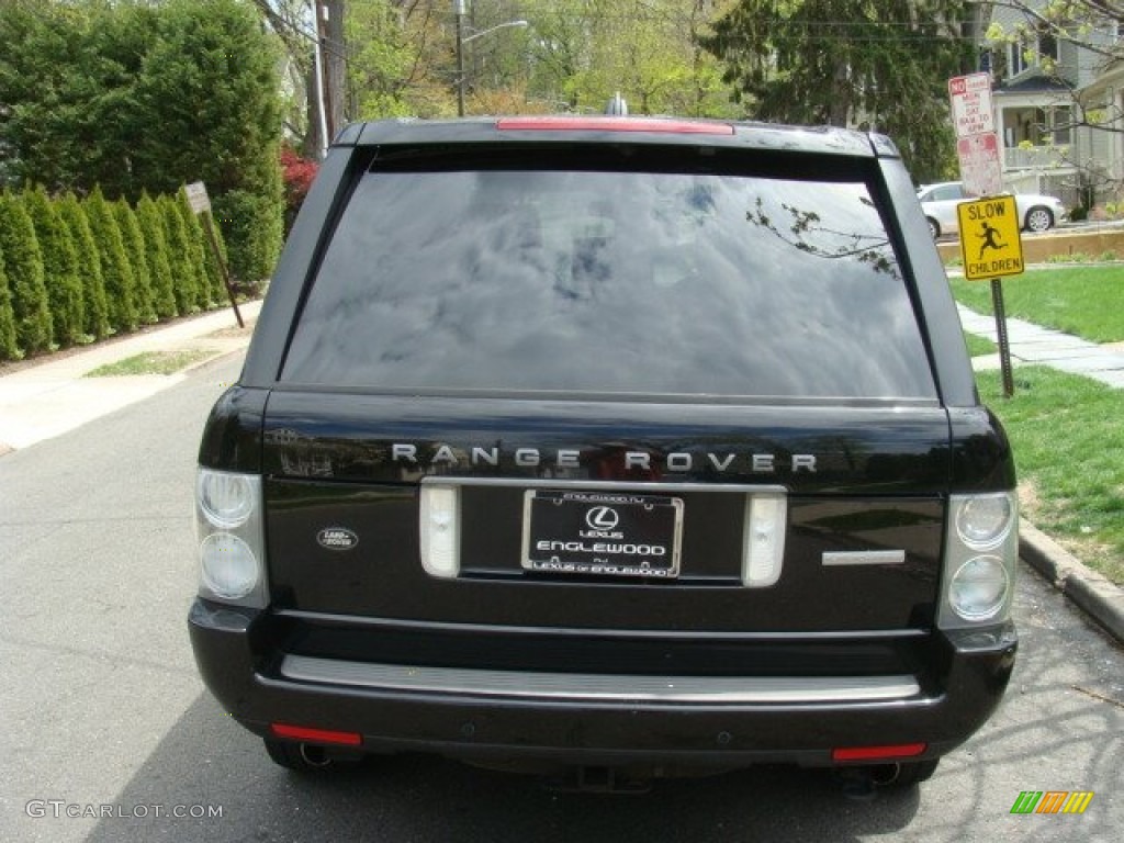 2006 Range Rover Supercharged - Java Black Pearl / Charcoal/Jet photo #5