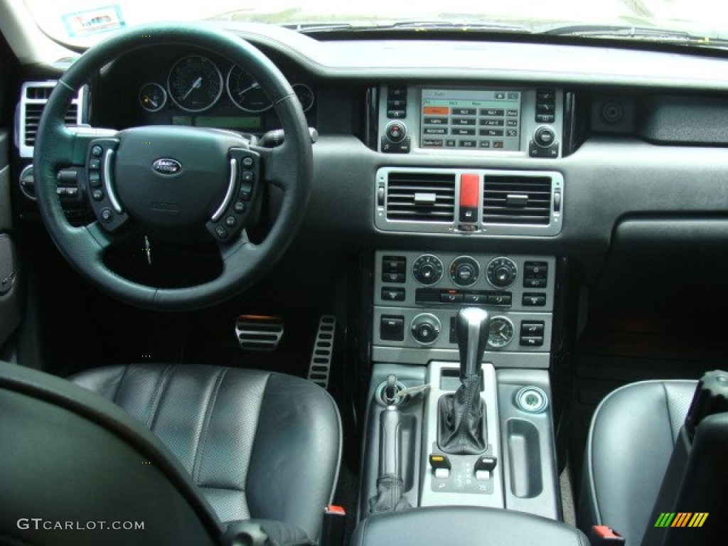 2006 Land Rover Range Rover Supercharged Charcoal/Jet Dashboard Photo #93133872