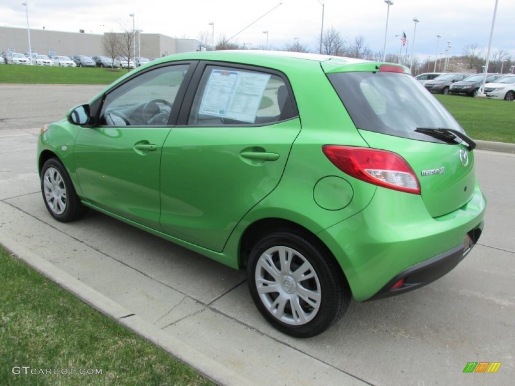 2012 MAZDA2 Sport - Spirted Green Metallic / Black photo #5