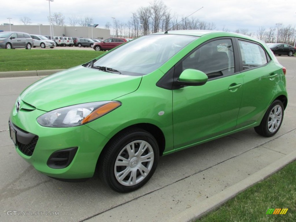 Spirted Green Metallic 2012 Mazda MAZDA2 Sport Exterior Photo #93134025