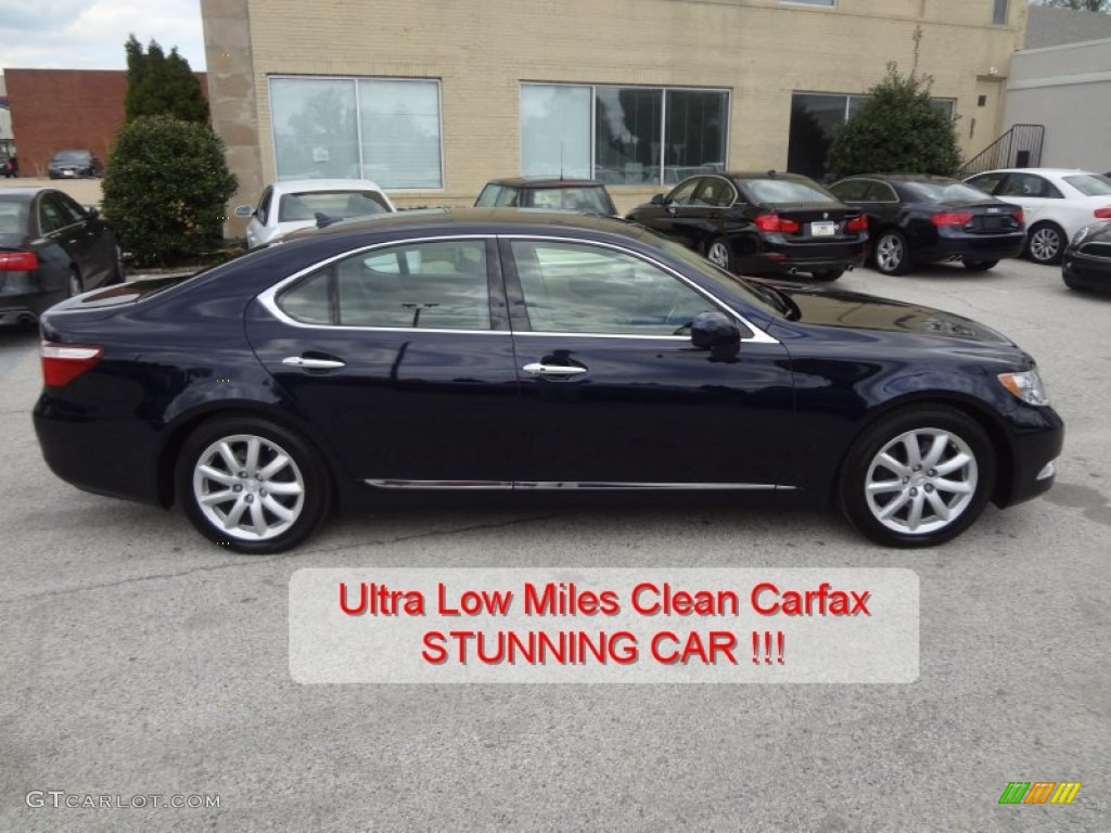 2007 LS 460 - Black Sapphire Pearl / Cashmere photo #2