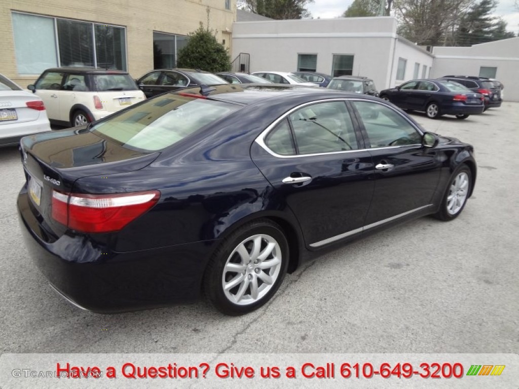 2007 LS 460 - Black Sapphire Pearl / Cashmere photo #3