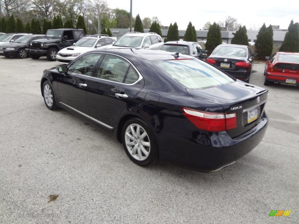 2007 LS 460 - Black Sapphire Pearl / Cashmere photo #9
