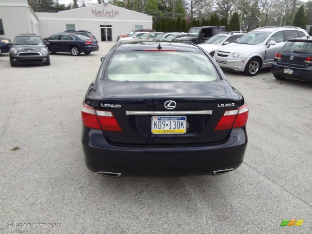 2007 LS 460 - Black Sapphire Pearl / Cashmere photo #10