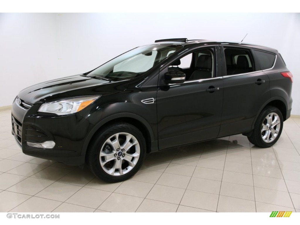 2013 Escape SEL 2.0L EcoBoost 4WD - Tuxedo Black Metallic / Charcoal Black photo #3