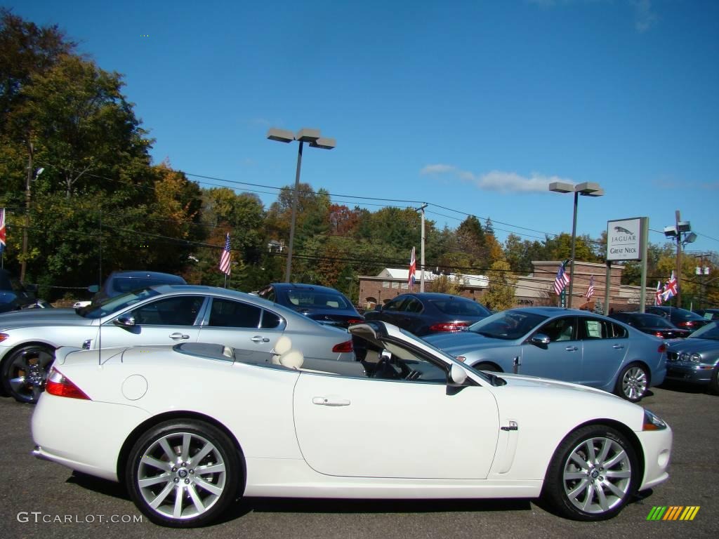 2007 XK XK8 Convertible - White Onyx / Ivory/Slate photo #6