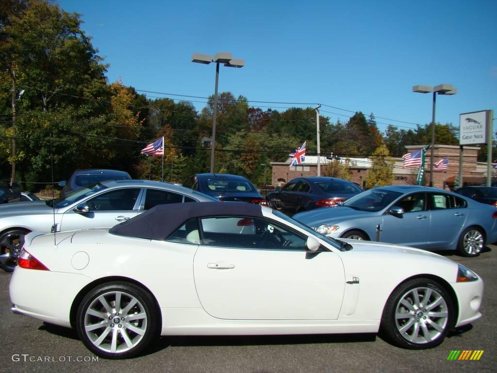 2007 XK XK8 Convertible - White Onyx / Ivory/Slate photo #8
