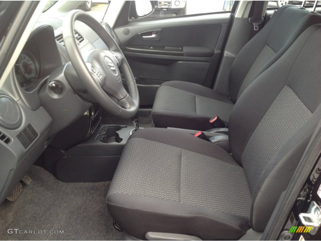 2013 SX4 Crossover AWD - Super Black Metallic / Black photo #6