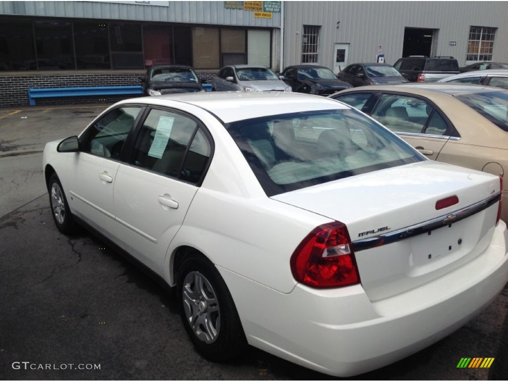 2006 Malibu LS Sedan - White / Cashmere Beige photo #4
