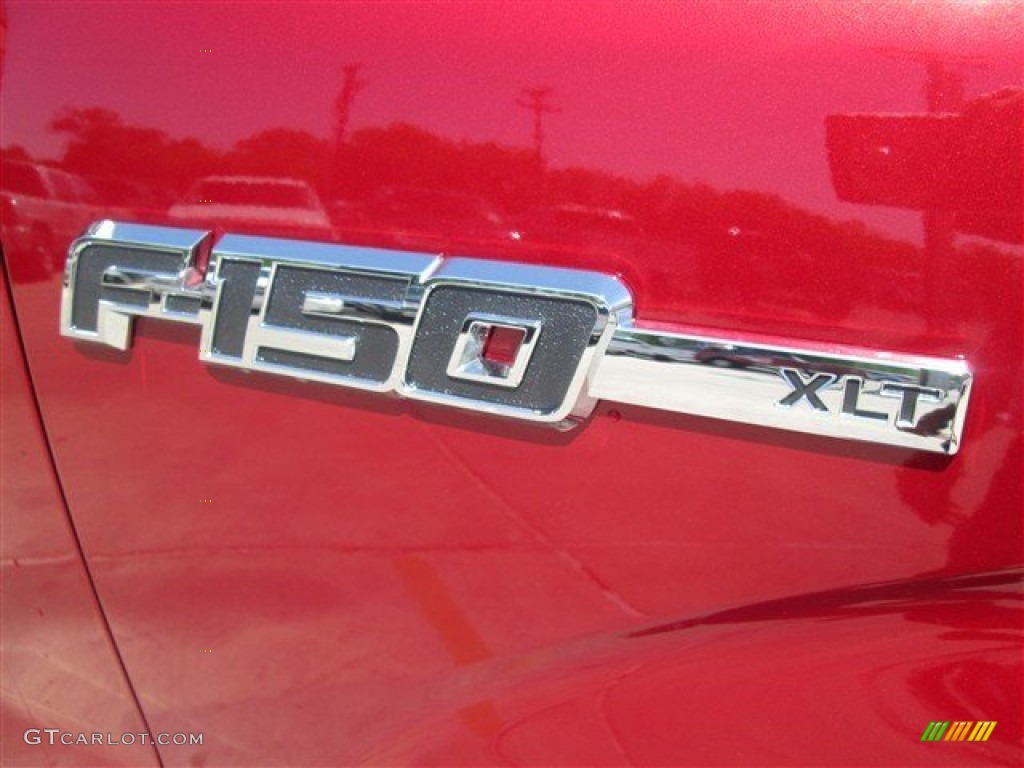 2014 F150 XLT SuperCrew 4x4 - Ruby Red / Steel Grey photo #3