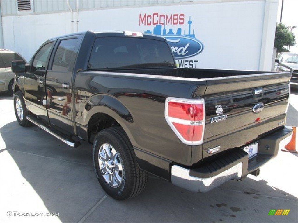 2014 F150 XLT SuperCrew - Tuxedo Black / Steel Grey photo #5