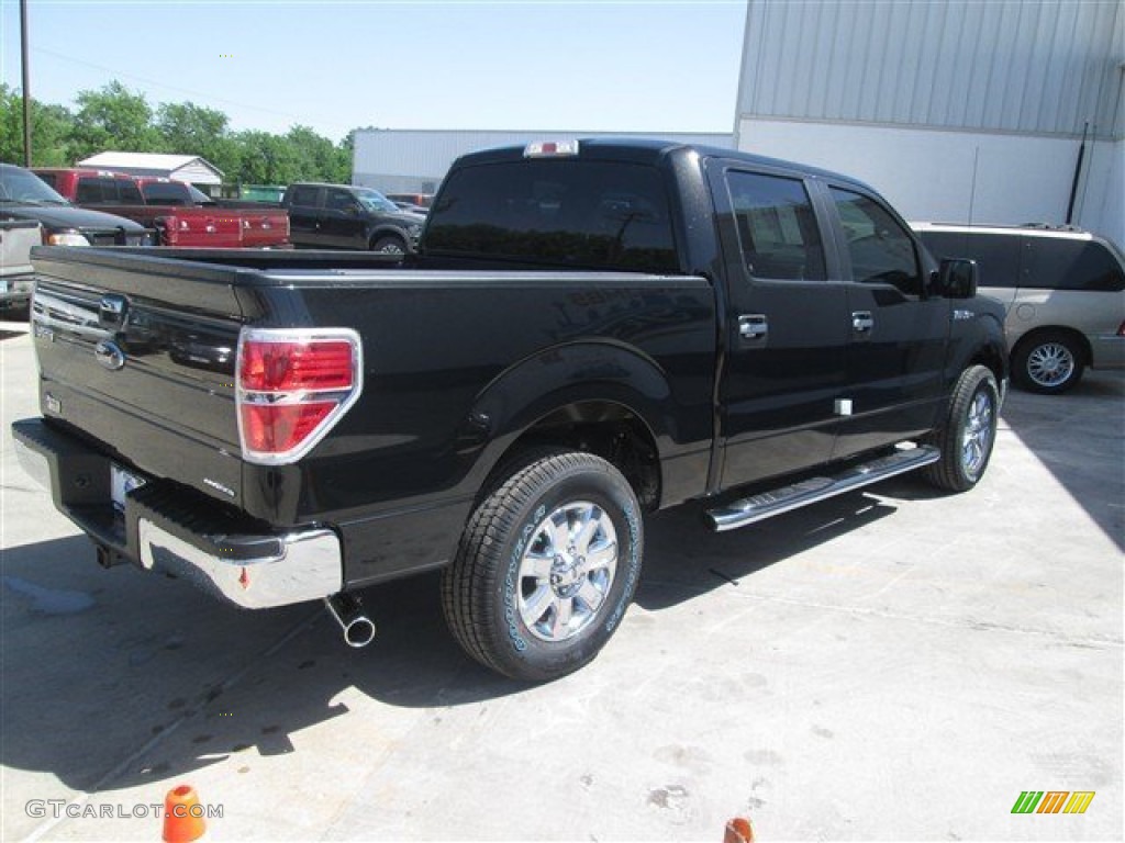 2014 F150 XLT SuperCrew - Tuxedo Black / Steel Grey photo #8