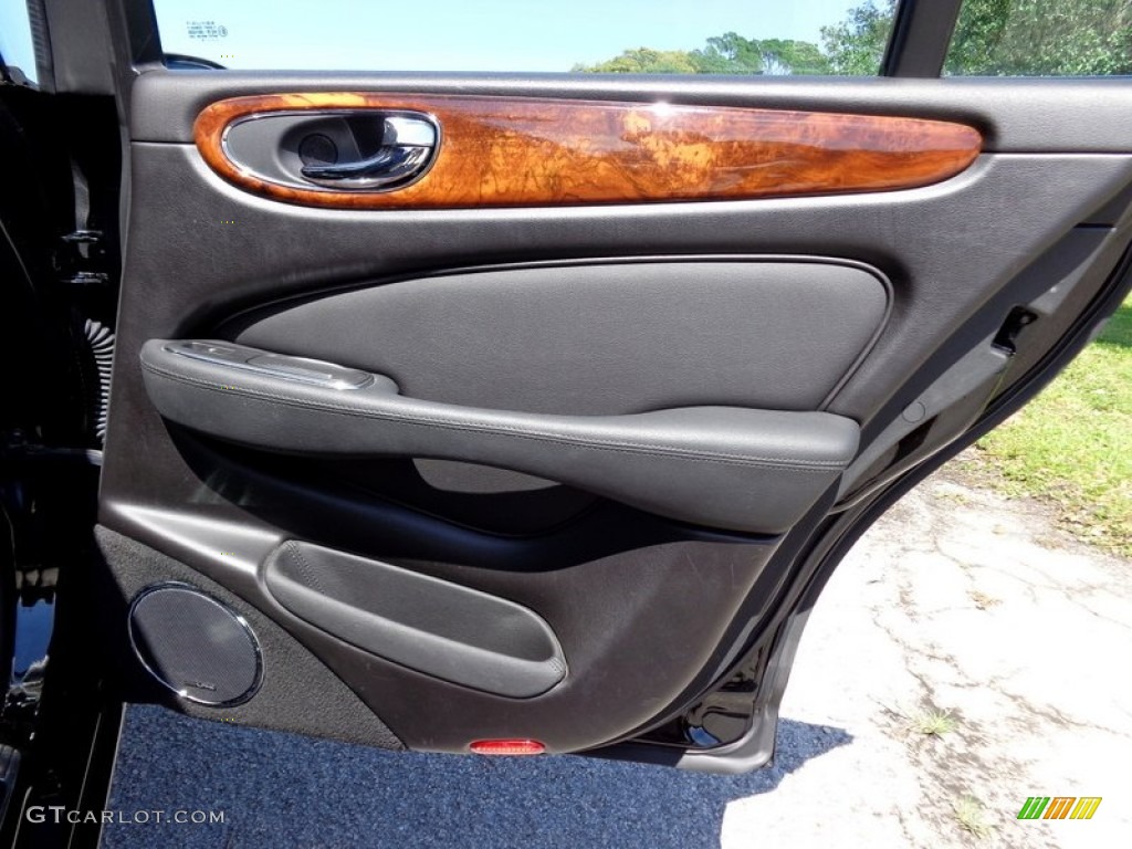 2004 Jaguar XJ XJ8 Charcoal Door Panel Photo #93139777