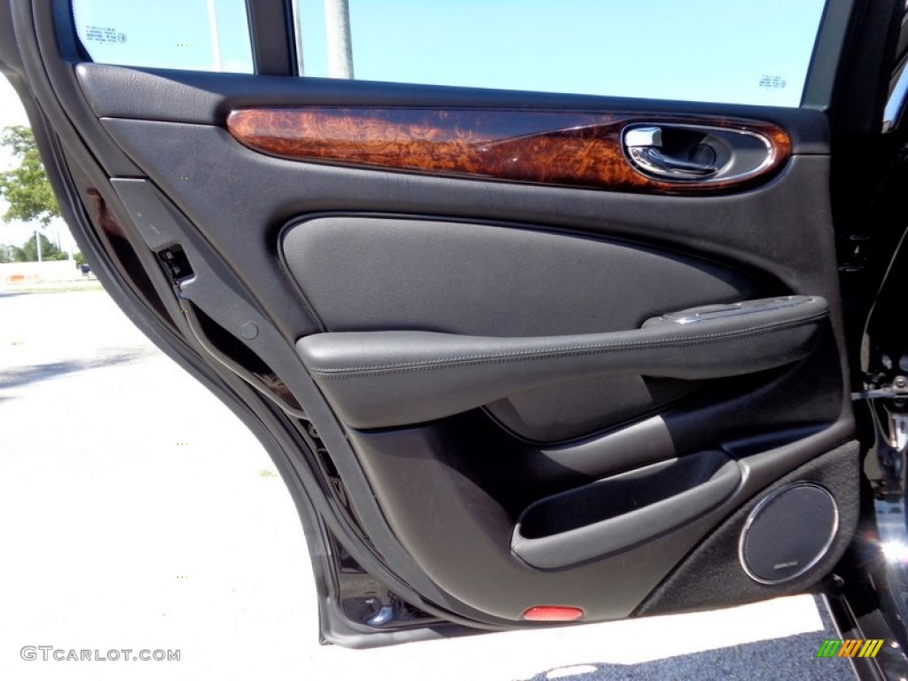 2004 Jaguar XJ XJ8 Charcoal Door Panel Photo #93139849