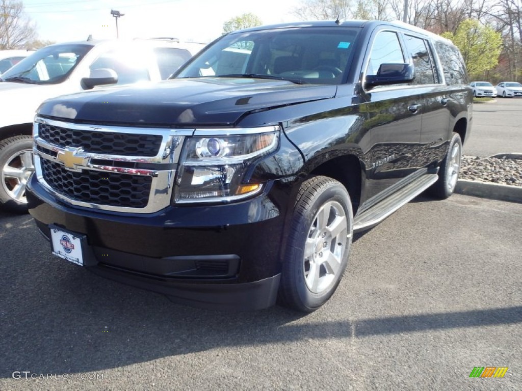 2015 Suburban LT 4WD - Black / Jet Black photo #1