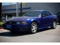 2004 Sonic Blue Metallic Ford Mustang V6 Coupe  photo #9