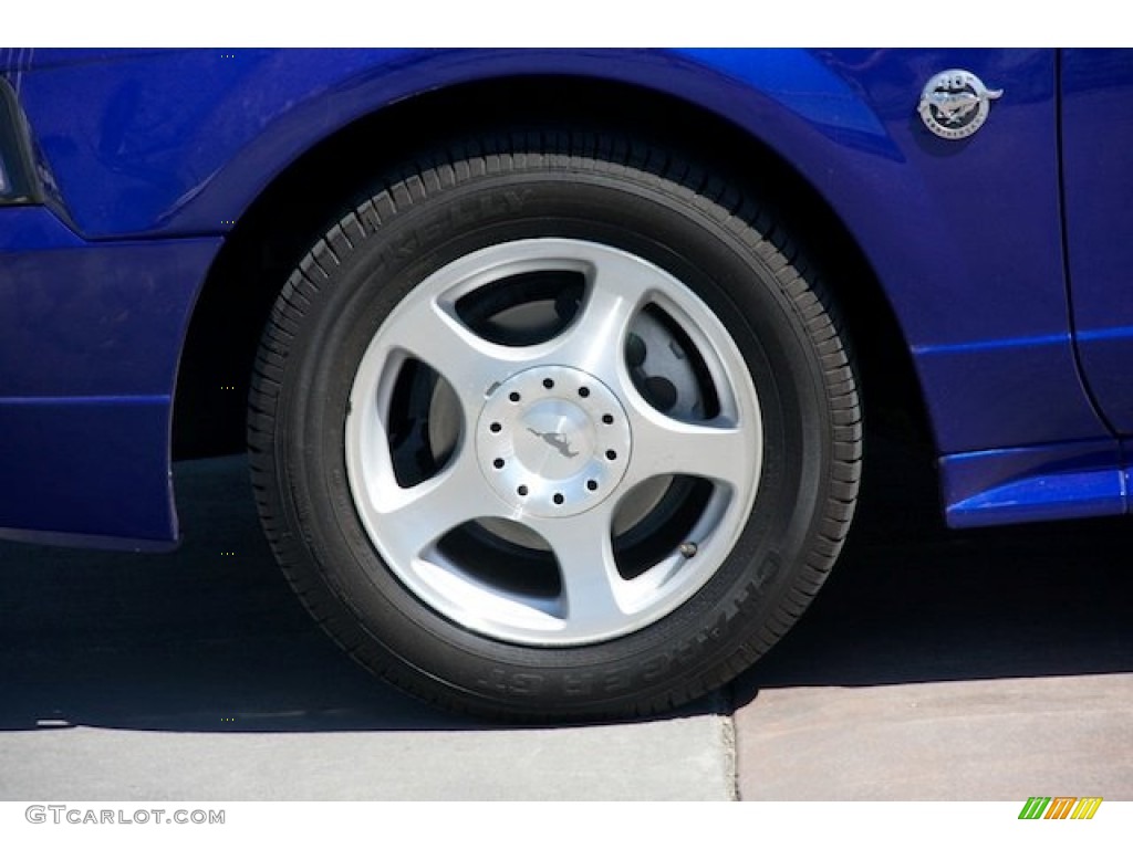 2004 Mustang V6 Coupe - Sonic Blue Metallic / Medium Graphite photo #27