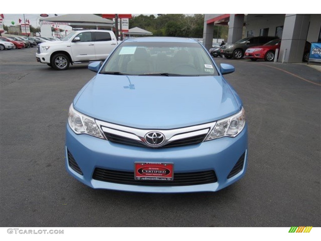 2012 Camry L - Clearwater Blue Metallic / Ivory photo #2