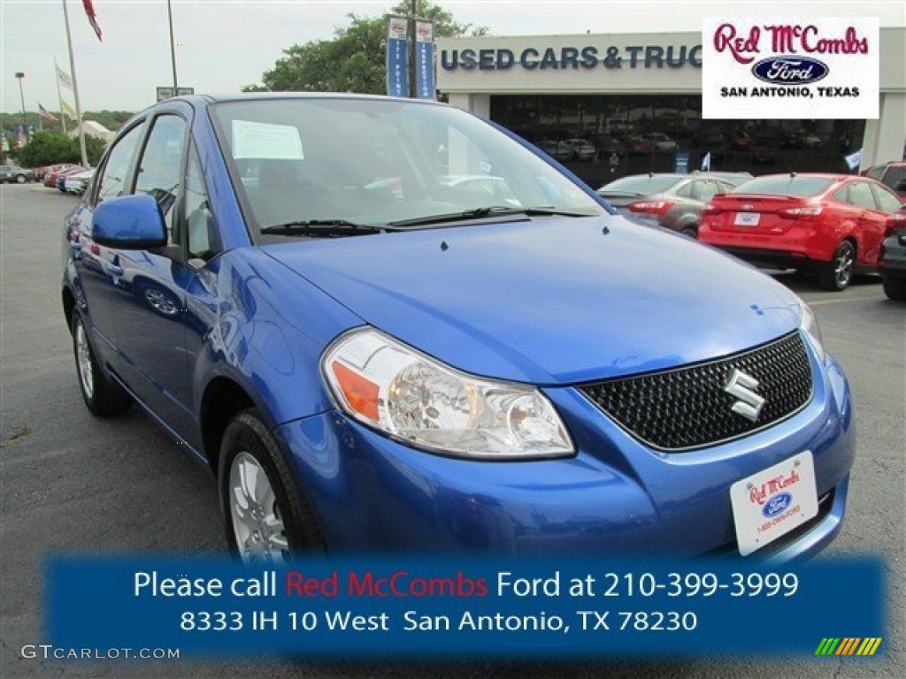 2013 SX4 Sedan LE Popular Package - Boost Blue Metallic / Black photo #1