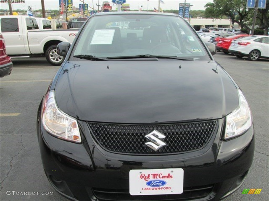 2013 SX4 Sedan LE Popular Package - Super Black Metallic / Black photo #2