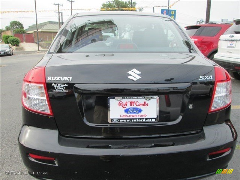 2013 SX4 Sedan LE Popular Package - Super Black Metallic / Black photo #5