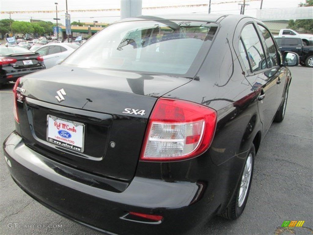 2013 SX4 Sedan LE Popular Package - Super Black Metallic / Black photo #8