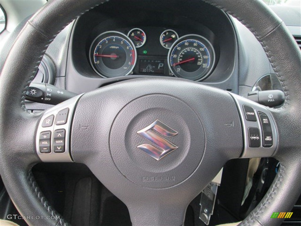 2013 SX4 Sedan LE Popular Package - Super Black Metallic / Black photo #19