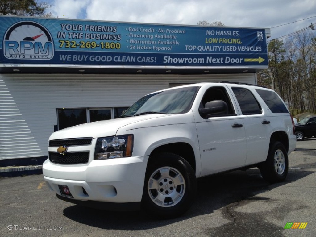 2007 Tahoe LS 4x4 - Summit White / Dark Titanium/Light Titanium photo #1