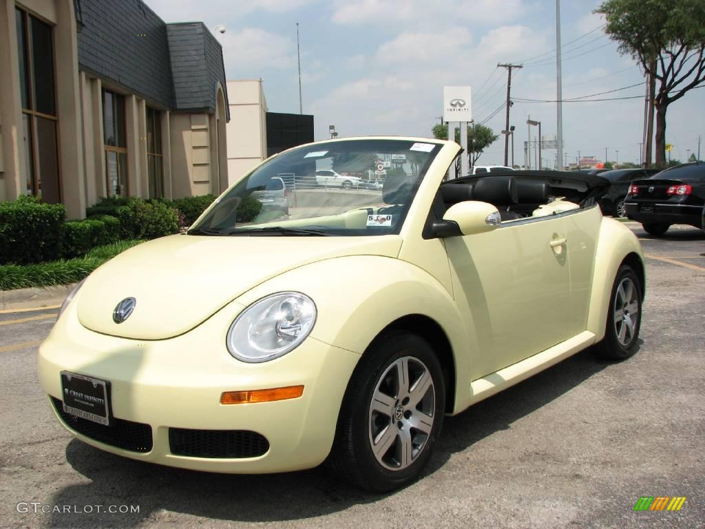 2006 New Beetle 2.5 Convertible - Mellow Yellow / Black photo #3