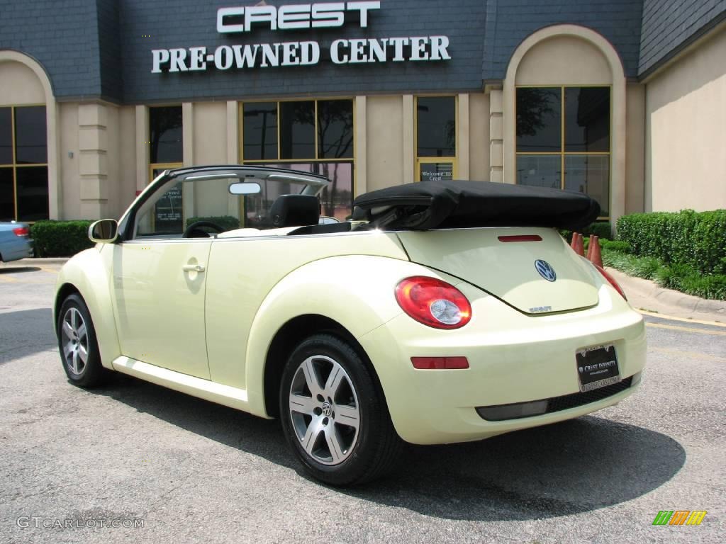 2006 New Beetle 2.5 Convertible - Mellow Yellow / Black photo #5