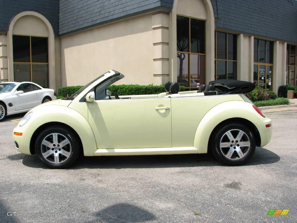 2006 New Beetle 2.5 Convertible - Mellow Yellow / Black photo #6