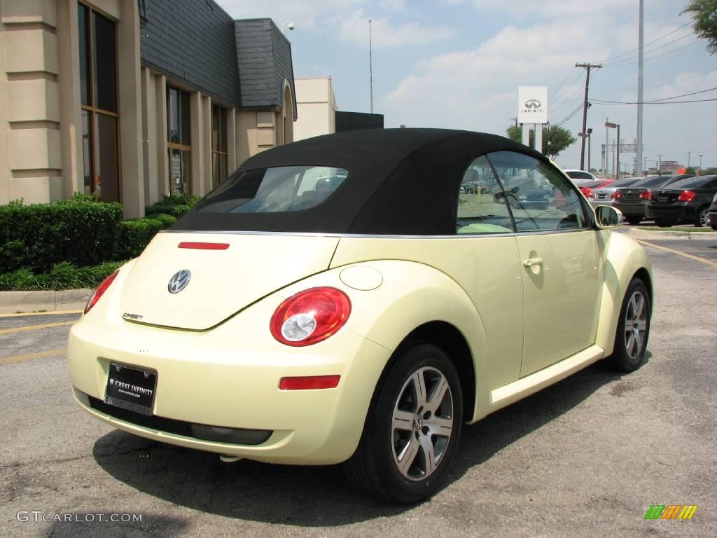 2006 New Beetle 2.5 Convertible - Mellow Yellow / Black photo #7