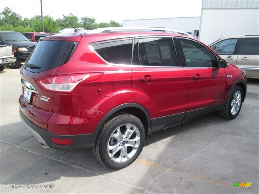 2014 Escape Titanium 1.6L EcoBoost - Ruby Red / Charcoal Black photo #5