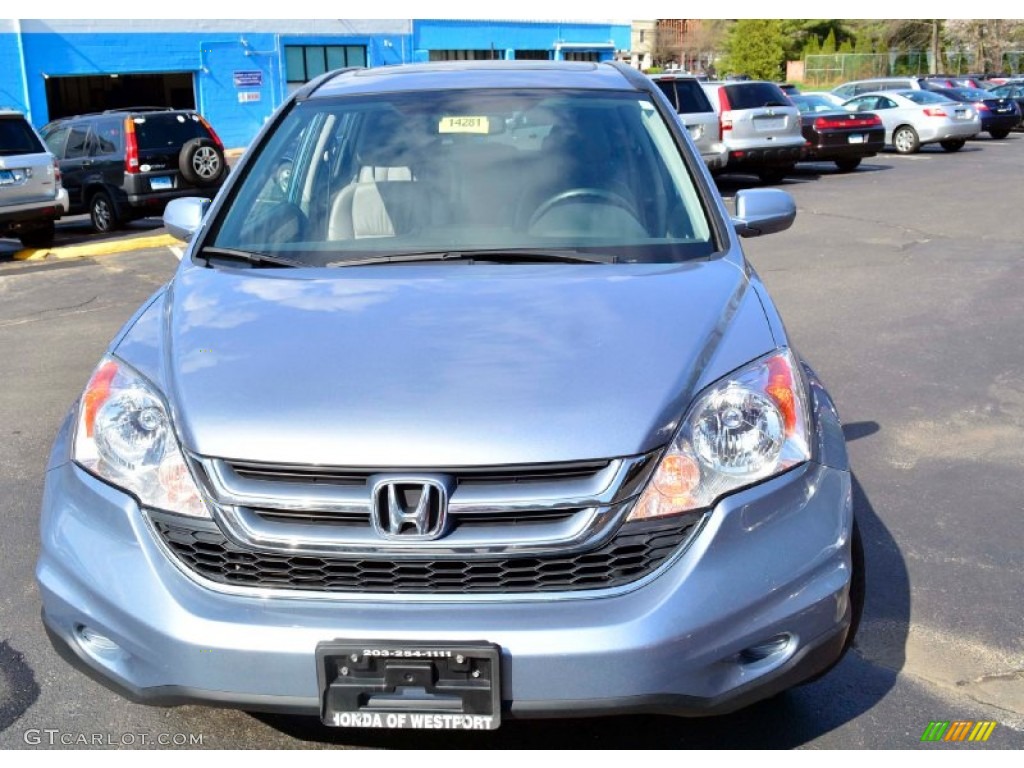 2011 CR-V EX-L 4WD - Glacier Blue Metallic / Gray photo #2